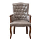 Wood French Country Dining Arm Chair with Color Cushion Parsons Chair for Home Grey 1 Piece Clearhalo ' kitchen&dining_furn' 'Dining Chairs' 'Dining Tables & Seating' 'dining_chair' 'furn' 'furn_dining_chair' 'Furniture' 'furniture_dining_chair' 'Kitchen & Dining Furniture' 'kitchen' 3494209
