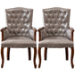 Wood French Country Dining Arm Chair with Color Cushion Parsons Chair for Home Grey 2 Piece Set Clearhalo ' kitchen&dining_furn' 'Dining Chairs' 'Dining Tables & Seating' 'dining_chair' 'furn' 'furn_dining_chair' 'Furniture' 'furniture_dining_chair' 'Kitchen & Dining Furniture' 'kitchen' 3494210