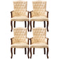 Wood French Country Dining Arm Chair with Color Cushion Parsons Chair for Home Off-White 4 Piece Set Clearhalo ' kitchen&dining_furn' 'Dining Chairs' 'Dining Tables & Seating' 'dining_chair' 'furn' 'furn_dining_chair' 'Furniture' 'furniture_dining_chair' 'Kitchen & Dining Furniture' 'kitchen' 3494219