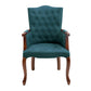 Wood French Country Dining Arm Chair with Color Cushion Parsons Chair for Home Purplish Blue 1 Piece Clearhalo ' kitchen&dining_furn' 'Dining Chairs' 'Dining Tables & Seating' 'dining_chair' 'furn' 'furn_dining_chair' 'Furniture' 'furniture_dining_chair' 'Kitchen & Dining Furniture' 'kitchen' 3494220
