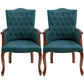 Wood French Country Dining Arm Chair with Color Cushion Parsons Chair for Home Purplish Blue 2 Piece Set Clearhalo ' kitchen&dining_furn' 'Dining Chairs' 'Dining Tables & Seating' 'dining_chair' 'furn' 'furn_dining_chair' 'Furniture' 'furniture_dining_chair' 'Kitchen & Dining Furniture' 'kitchen' 3494222