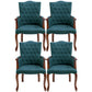 Wood French Country Dining Arm Chair with Color Cushion Parsons Chair for Home Purplish Blue 4 Piece Set Clearhalo ' kitchen&dining_furn' 'Dining Chairs' 'Dining Tables & Seating' 'dining_chair' 'furn' 'furn_dining_chair' 'Furniture' 'furniture_dining_chair' 'Kitchen & Dining Furniture' 'kitchen' 3494224