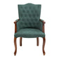Wood French Country Dining Arm Chair with Color Cushion Parsons Chair for Home Green 1 Piece Clearhalo ' kitchen&dining_furn' 'Dining Chairs' 'Dining Tables & Seating' 'dining_chair' 'furn' 'furn_dining_chair' 'Furniture' 'furniture_dining_chair' 'Kitchen & Dining Furniture' 'kitchen' 3494234