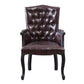 Wood French Country Dining Arm Chair with Color Cushion Parsons Chair for Home Dark Brown 1 Piece Clearhalo ' kitchen&dining_furn' 'Dining Chairs' 'Dining Tables & Seating' 'dining_chair' 'furn' 'furn_dining_chair' 'Furniture' 'furniture_dining_chair' 'Kitchen & Dining Furniture' 'kitchen' 3494237