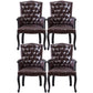Wood French Country Dining Arm Chair with Color Cushion Parsons Chair for Home Dark Brown 4 Piece Set Clearhalo ' kitchen&dining_furn' 'Dining Chairs' 'Dining Tables & Seating' 'dining_chair' 'furn' 'furn_dining_chair' 'Furniture' 'furniture_dining_chair' 'Kitchen & Dining Furniture' 'kitchen' 3494239
