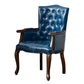Wood French Country Dining Arm Chair with Color Cushion Parsons Chair for Home Royal Blue 1 Piece Clearhalo ' kitchen&dining_furn' 'Dining Chairs' 'Dining Tables & Seating' 'dining_chair' 'furn' 'furn_dining_chair' 'Furniture' 'furniture_dining_chair' 'Kitchen & Dining Furniture' 'kitchen' 3494246