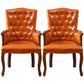 Wood French Country Dining Arm Chair with Color Cushion Parsons Chair for Home Orange 2 Piece Set Clearhalo ' kitchen&dining_furn' 'Dining Chairs' 'Dining Tables & Seating' 'dining_chair' 'furn' 'furn_dining_chair' 'Furniture' 'furniture_dining_chair' 'Kitchen & Dining Furniture' 'kitchen' 3494250