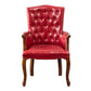 Wood French Country Dining Arm Chair with Color Cushion Parsons Chair for Home Red 1 Piece Clearhalo ' kitchen&dining_furn' 'Dining Chairs' 'Dining Tables & Seating' 'dining_chair' 'furn' 'furn_dining_chair' 'Furniture' 'furniture_dining_chair' 'Kitchen & Dining Furniture' 'kitchen' 3494252