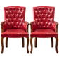 Wood French Country Dining Arm Chair with Color Cushion Parsons Chair for Home Red 2 Piece Set Clearhalo ' kitchen&dining_furn' 'Dining Chairs' 'Dining Tables & Seating' 'dining_chair' 'furn' 'furn_dining_chair' 'Furniture' 'furniture_dining_chair' 'Kitchen & Dining Furniture' 'kitchen' 3494253