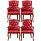 Wood French Country Dining Arm Chair with Color Cushion Parsons Chair for Home Red 4 Piece Set Clearhalo ' kitchen&dining_furn' 'Dining Chairs' 'Dining Tables & Seating' 'dining_chair' 'furn' 'furn_dining_chair' 'Furniture' 'furniture_dining_chair' 'Kitchen & Dining Furniture' 'kitchen' 3494254