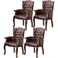 Wood French Country Dining Arm Chair with Color Cushion Parsons Chair for Home Brown 4 Piece Set Clearhalo ' kitchen&dining_furn' 'Dining Chairs' 'Dining Tables & Seating' 'dining_chair' 'furn' 'furn_dining_chair' 'Furniture' 'furniture_dining_chair' 'Kitchen & Dining Furniture' 'kitchen' 3494257
