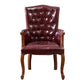 Wood French Country Dining Arm Chair with Color Cushion Parsons Chair for Home Burgundy 1 Piece Clearhalo ' kitchen&dining_furn' 'Dining Chairs' 'Dining Tables & Seating' 'dining_chair' 'furn' 'furn_dining_chair' 'Furniture' 'furniture_dining_chair' 'Kitchen & Dining Furniture' 'kitchen' 3494264