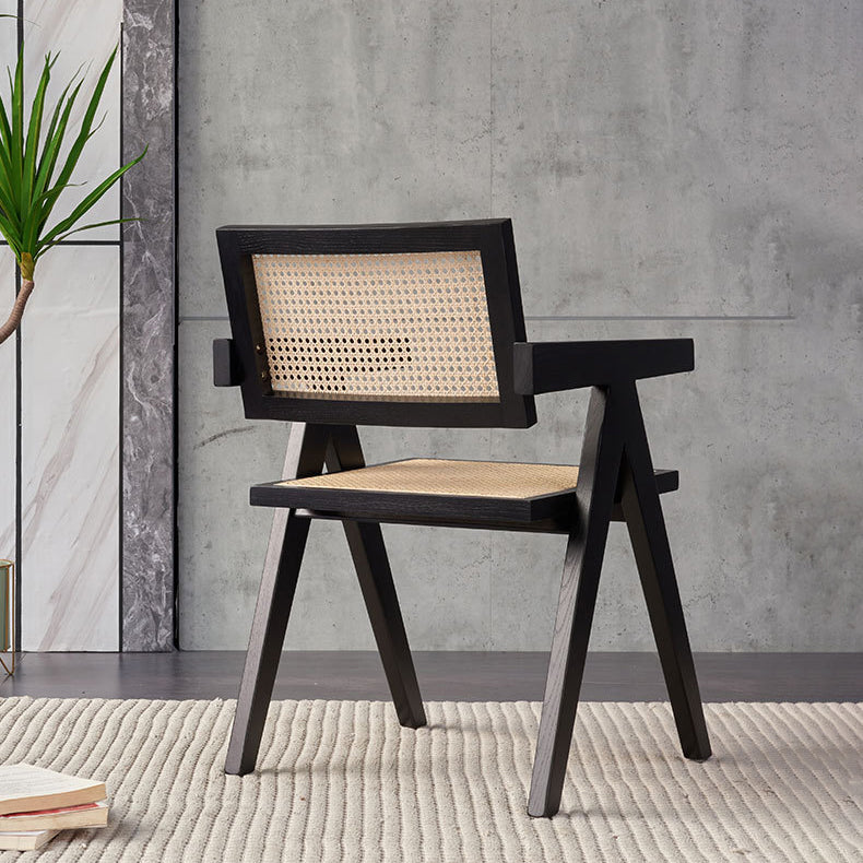 Modern Style Ash Wood Kitchen Dining Chairs Open Back Dining Side Chair Clearhalo ' kitchen&dining_furn' 'Dining Chairs' 'Dining Tables & Seating' 'dining_chair' 'furn' 'furn_dining_chair' 'Furniture' 'furniture_dining_chair' 'Kitchen & Dining Furniture' 'kitchen' 3494274