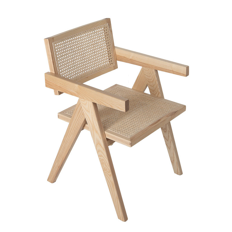 Modern Style Ash Wood Kitchen Dining Chairs Open Back Dining Side Chair Clearhalo ' kitchen&dining_furn' 'Dining Chairs' 'Dining Tables & Seating' 'dining_chair' 'furn' 'furn_dining_chair' 'Furniture' 'furniture_dining_chair' 'Kitchen & Dining Furniture' 'kitchen' 3494279