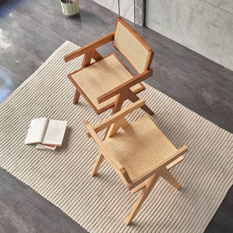 Modern Style Ash Wood Kitchen Dining Chairs Open Back Dining Side Chair Clearhalo ' kitchen&dining_furn' 'Dining Chairs' 'Dining Tables & Seating' 'dining_chair' 'furn' 'furn_dining_chair' 'Furniture' 'furniture_dining_chair' 'Kitchen & Dining Furniture' 'kitchen' 3494291