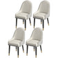 Leather Modern Dining Arm Chair with Color Cushion Parsons Chair for Home White 4 Piece Set Clearhalo ' kitchen&dining_furn' 'Dining Chairs' 'Dining Tables & Seating' 'dining_chair' 'furn' 'furn_dining_chair' 'Furniture' 'furniture_dining_chair' 'Kitchen & Dining Furniture' 'kitchen' 3494295