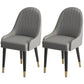 Leather Modern Dining Arm Chair with Color Cushion Parsons Chair for Home Grey 2 Piece Set Clearhalo ' kitchen&dining_furn' 'Dining Chairs' 'Dining Tables & Seating' 'dining_chair' 'furn' 'furn_dining_chair' 'Furniture' 'furniture_dining_chair' 'Kitchen & Dining Furniture' 'kitchen' 3494299