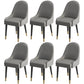 Leather Modern Dining Arm Chair with Color Cushion Parsons Chair for Home Grey 6 Piece Set Clearhalo ' kitchen&dining_furn' 'Dining Chairs' 'Dining Tables & Seating' 'dining_chair' 'furn' 'furn_dining_chair' 'Furniture' 'furniture_dining_chair' 'Kitchen & Dining Furniture' 'kitchen' 3494302