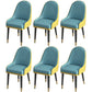 Leather Modern Dining Arm Chair with Color Cushion Parsons Chair for Home Blue 6 Piece Set Clearhalo ' kitchen&dining_furn' 'Dining Chairs' 'Dining Tables & Seating' 'dining_chair' 'furn' 'furn_dining_chair' 'Furniture' 'furniture_dining_chair' 'Kitchen & Dining Furniture' 'kitchen' 3494312
