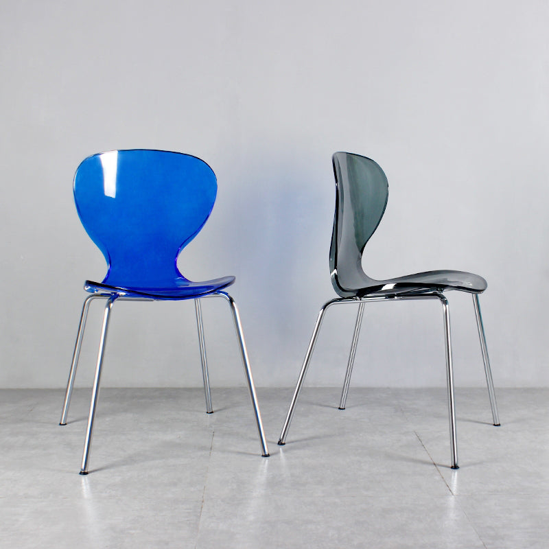 Modern Plastic Solid Back Side Chair 33"H Dining Chair with 4 Legs for Restaurant Clearhalo ' kitchen&dining_furn' 'Dining Chairs' 'Dining Tables & Seating' 'dining_chair' 'furn' 'furn_dining_chair' 'Furniture' 'furniture_dining_chair' 'Kitchen & Dining Furniture' 'kitchen' 3494322