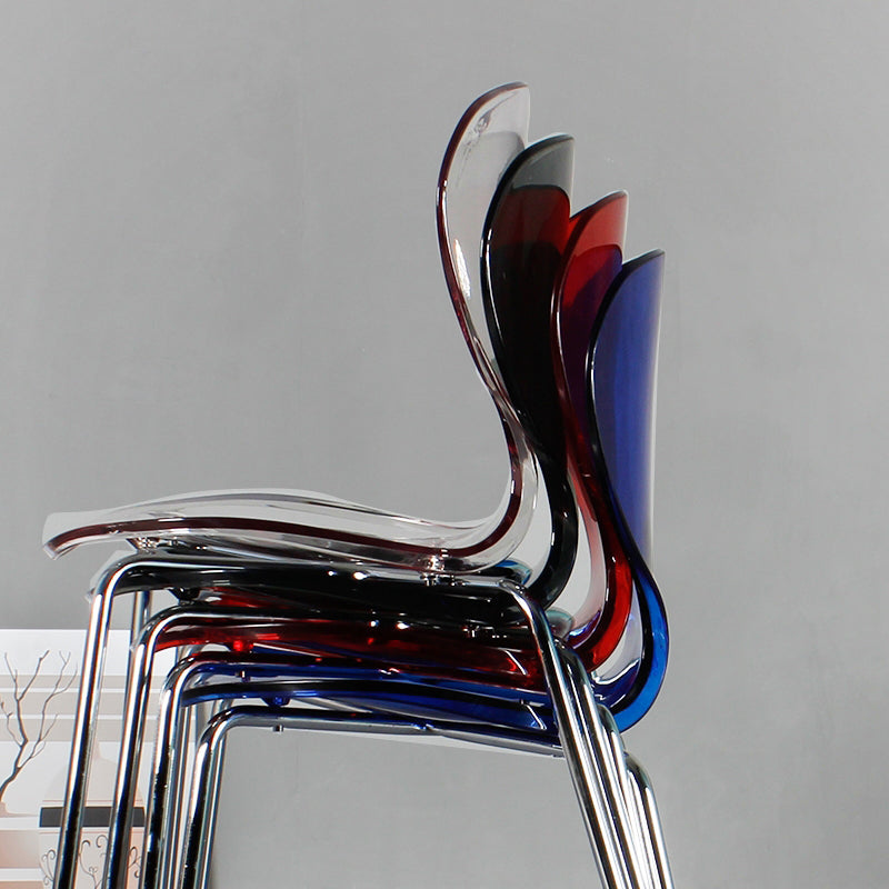 Modern Plastic Solid Back Side Chair 33"H Dining Chair with 4 Legs for Restaurant Clearhalo ' kitchen&dining_furn' 'Dining Chairs' 'Dining Tables & Seating' 'dining_chair' 'furn' 'furn_dining_chair' 'Furniture' 'furniture_dining_chair' 'Kitchen & Dining Furniture' 'kitchen' 3494328