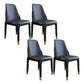 Nordic Style Chairs Polyurethane Parsons Dining Chair with Wood Legs for Kitchen Blue 4 Piece Set Brass Gold Clearhalo ' kitchen&dining_furn' 'Dining Chairs' 'Dining Tables & Seating' 'dining_chair' 'furn' 'furn_dining_chair' 'Furniture' 'furniture_dining_chair' 'Kitchen & Dining Furniture' 'kitchen' 3503655