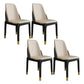 Nordic Style Chairs Polyurethane Parsons Dining Chair with Wood Legs for Kitchen Off-White 4 Piece Set Brass Gold Clearhalo ' kitchen&dining_furn' 'Dining Chairs' 'Dining Tables & Seating' 'dining_chair' 'furn' 'furn_dining_chair' 'Furniture' 'furniture_dining_chair' 'Kitchen & Dining Furniture' 'kitchen' 3503666