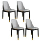 Nordic Style Chairs Polyurethane Parsons Dining Chair with Wood Legs for Kitchen Light Gray 4 Piece Set Brass Gold Clearhalo ' kitchen&dining_furn' 'Dining Chairs' 'Dining Tables & Seating' 'dining_chair' 'furn' 'furn_dining_chair' 'Furniture' 'furniture_dining_chair' 'Kitchen & Dining Furniture' 'kitchen' 3503673