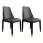 Nordic Style Chairs Polyurethane Parsons Dining Chair with Wood Legs for Kitchen Dark Gray 2 Piece Set Brass Gold Clearhalo ' kitchen&dining_furn' 'Dining Chairs' 'Dining Tables & Seating' 'dining_chair' 'furn' 'furn_dining_chair' 'Furniture' 'furniture_dining_chair' 'Kitchen & Dining Furniture' 'kitchen' 3503687