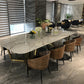 Modern Sintered Stone Dining Room Set with Rectangle Table and Gold Legs Dining Set Clearhalo 'Dining Room Sets' 'Dining Tables & Seating' 'dining_room_set' 'furn' 'furn_dining_room_set' 'Furniture' 'furniture_dining_room_set' 'Kitchen & Dining Furniture' 'kitchen&dining_furn' 'kitchen' 3503860