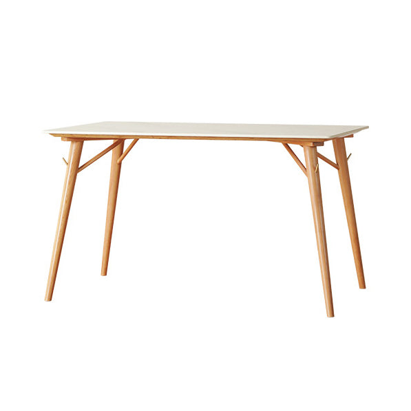 Modern Fixed Dining¬†Room¬†Table¬†Set Solid Wood Top Kitchen Dining Furniture with 4 Legs Base Table Only Clearhalo 'Dining Room Sets' 'Dining Tables & Seating' 'dining_room_set' 'furn' 'furn_dining_room_set' 'Furniture' 'furniture_dining_room_set' 'Kitchen & Dining Furniture' 'kitchen&dining_furn' 'kitchen' 3503870