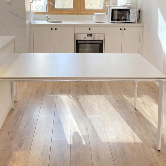 Modern Sintered Stone Top Standard Dining Set White Rectangle Shape Dining Set for Kitchen Clearhalo 'Dining Room Sets' 'Dining Tables & Seating' 'dining_room_set' 'Furniture' 'furniture_dining_room_set' 'Kitchen & Dining Furniture' 'kitchen&dining_furn' 'kitchen' 3503918