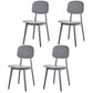 Contemporary Style Plastic Dining Chairs Multicolor Open Back Side Chair Grey 4 Piece Set Clearhalo ' kitchen&dining_furn' 'Dining Chairs' 'Dining Tables & Seating' 'dining_chair' 'furn' 'furn_dining_chair' 'Furniture' 'furniture_dining_chair' 'Kitchen & Dining Furniture' 'kitchen' 3517018