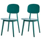 Contemporary Style Plastic Dining Chairs Multicolor Open Back Side Chair Green 2 Piece Set Clearhalo ' kitchen&dining_furn' 'Dining Chairs' 'Dining Tables & Seating' 'dining_chair' 'furn' 'furn_dining_chair' 'Furniture' 'furniture_dining_chair' 'Kitchen & Dining Furniture' 'kitchen' 3517029
