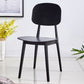 Contemporary Style Plastic Dining Chairs Multicolor Open Back Side Chair Black 1 Piece Clearhalo ' kitchen&dining_furn' 'Dining Chairs' 'Dining Tables & Seating' 'dining_chair' 'furn' 'furn_dining_chair' 'Furniture' 'furniture_dining_chair' 'Kitchen & Dining Furniture' 'kitchen' 3517032