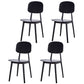 Contemporary Style Plastic Dining Chairs Multicolor Open Back Side Chair Black 4 Piece Set Clearhalo ' kitchen&dining_furn' 'Dining Chairs' 'Dining Tables & Seating' 'dining_chair' 'furn' 'furn_dining_chair' 'Furniture' 'furniture_dining_chair' 'Kitchen & Dining Furniture' 'kitchen' 3517034