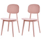 Contemporary Style Plastic Dining Chairs Multicolor Open Back Side Chair Pink 2 Piece Set Clearhalo ' kitchen&dining_furn' 'Dining Chairs' 'Dining Tables & Seating' 'dining_chair' 'furn' 'furn_dining_chair' 'Furniture' 'furniture_dining_chair' 'Kitchen & Dining Furniture' 'kitchen' 3517042