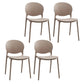 Plastic Indoor Chair 32''H Open Back Dining Side Chair for Restaurant Bedroom Khaki 4 Piece Set Clearhalo ' kitchen&dining_furn' 'Dining Chairs' 'Dining Tables & Seating' 'dining_chair' 'furn' 'furn_dining_chair' 'Furniture' 'furniture_dining_chair' 'Kitchen & Dining Furniture' 'kitchen' 3517047