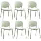 Plastic Indoor Chair 32''H Open Back Dining Side Chair for Restaurant Bedroom Green 6 Piece Set Clearhalo ' kitchen&dining_furn' 'Dining Chairs' 'Dining Tables & Seating' 'dining_chair' 'furn' 'furn_dining_chair' 'Furniture' 'furniture_dining_chair' 'Kitchen & Dining Furniture' 'kitchen' 3517070