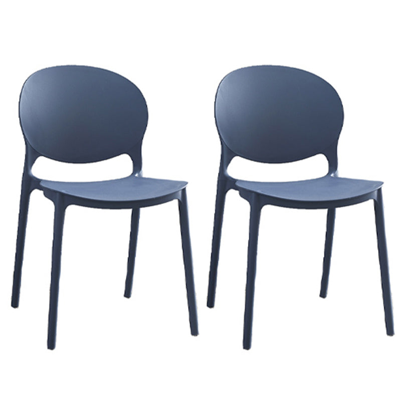 Plastic Indoor Chair 32''H Open Back Dining Side Chair for Restaurant Bedroom Gray Blue 2 Piece Set Clearhalo ' kitchen&dining_furn' 'Dining Chairs' 'Dining Tables & Seating' 'dining_chair' 'furn' 'furn_dining_chair' 'Furniture' 'furniture_dining_chair' 'Kitchen & Dining Furniture' 'kitchen' 3517071