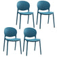 Plastic Indoor Chair 32''H Open Back Dining Side Chair for Restaurant Bedroom Peacock Blue 4 Piece Set Clearhalo ' kitchen&dining_furn' 'Dining Chairs' 'Dining Tables & Seating' 'dining_chair' 'furn' 'furn_dining_chair' 'Furniture' 'furniture_dining_chair' 'Kitchen & Dining Furniture' 'kitchen' 3517078
