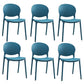 Plastic Indoor Chair 32''H Open Back Dining Side Chair for Restaurant Bedroom Peacock Blue 6 Piece Set Clearhalo ' kitchen&dining_furn' 'Dining Chairs' 'Dining Tables & Seating' 'dining_chair' 'furn' 'furn_dining_chair' 'Furniture' 'furniture_dining_chair' 'Kitchen & Dining Furniture' 'kitchen' 3517079
