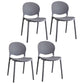 Plastic Indoor Chair 32''H Open Back Dining Side Chair for Restaurant Bedroom Grey 4 Piece Set Clearhalo ' kitchen&dining_furn' 'Dining Chairs' 'Dining Tables & Seating' 'dining_chair' 'furn' 'furn_dining_chair' 'Furniture' 'furniture_dining_chair' 'Kitchen & Dining Furniture' 'kitchen' 3517081