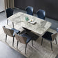 Contemporary Gray Standard Dining Set Rectangle Shape Sintered Stone Dining Set for Kitchen with 6 Chairs Clearhalo 'Dining Room Sets' 'Dining Tables & Seating' 'dining_room_set' 'furn' 'furn_dining_room_set' 'Furniture' 'furniture_dining_room_set' 'Kitchen & Dining Furniture' 'kitchen&dining_furn' 'kitchen' 3517995