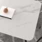 Contemporary Sintered Stone Top Stand Rectangular Dining Set White Standard Dining Set for Kitchen Clearhalo 'Dining Room Sets' 'Dining Tables & Seating' 'dining_room_set' 'furn' 'furn_dining_room_set' 'Furniture' 'furniture_dining_room_set' 'Kitchen & Dining Furniture' 'kitchen&dining_furn' 'kitchen' 3518019