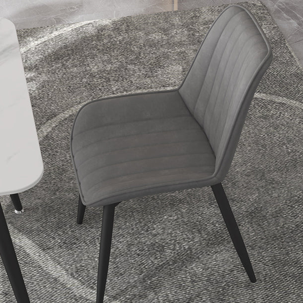 Contemporary Sintered Stone Top Stand Rectangular Dining Set White Standard Dining Set for Kitchen Clearhalo 'Dining Room Sets' 'Dining Tables & Seating' 'dining_room_set' 'furn' 'furn_dining_room_set' 'Furniture' 'furniture_dining_room_set' 'Kitchen & Dining Furniture' 'kitchen&dining_furn' 'kitchen' 3518022