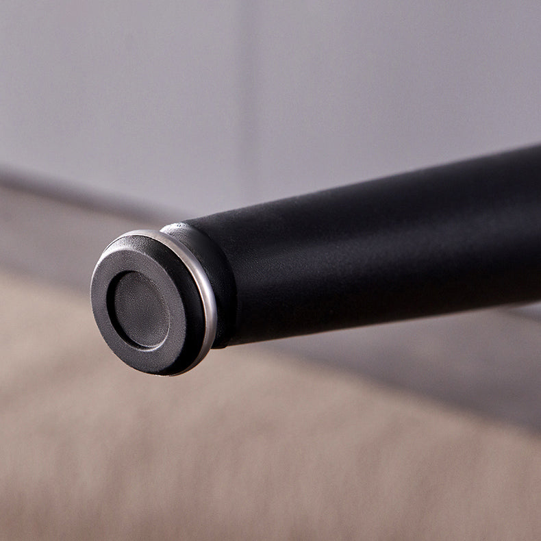 Fixed Minimalist Sintered Stone Top Kitchen Table Set with 4 Black Legs Base for Dining Room Clearhalo 'Dining Room Sets' 'Dining Tables & Seating' 'dining_room_set' 'furn' 'furn_dining_room_set' 'Furniture' 'furniture_dining_room_set' 'Kitchen & Dining Furniture' 'kitchen&dining_furn' 'kitchen' 3518062