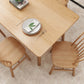 Modern Solid Wood Standard Dining Set Natural for Kitchen Dining Set with 4 Legs Base Clearhalo 'Dining Room Sets' 'Dining Tables & Seating' 'dining_room_set' 'furn' 'furn_dining_room_set' 'Furniture' 'furniture_dining_room_set' 'Kitchen & Dining Furniture' 'kitchen&dining_furn' 'kitchen' 3518076