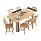 Modern Solid Wood Standard Dining Set Natural for Kitchen Dining Set with 4 Legs Base Clearhalo 'Dining Room Sets' 'Dining Tables & Seating' 'dining_room_set' 'furn' 'furn_dining_room_set' 'Furniture' 'furniture_dining_room_set' 'Kitchen & Dining Furniture' 'kitchen&dining_furn' 'kitchen' 3518079