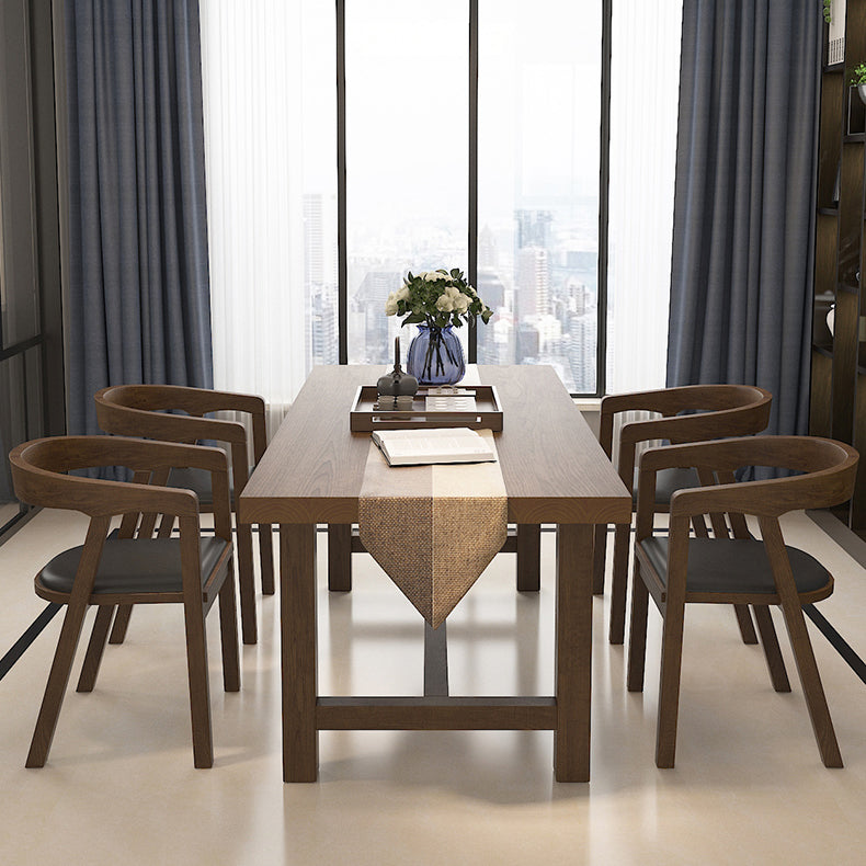 Farmhouse Style Kitchen Sintered Stone Furniture of Standard Height Formal Dining Room Table Set 5 Piece Set Clearhalo 'Dining Room Sets' 'Dining Tables & Seating' 'dining_room_set' 'furn' 'furn_dining_room_set' 'Furniture' 'furniture_dining_room_set' 'Kitchen & Dining Furniture' 'kitchen&dining_furn' 'kitchen' 3518182